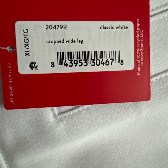 SPANX White Cropped Pants - New with tags XL - Picture 4 of 12
